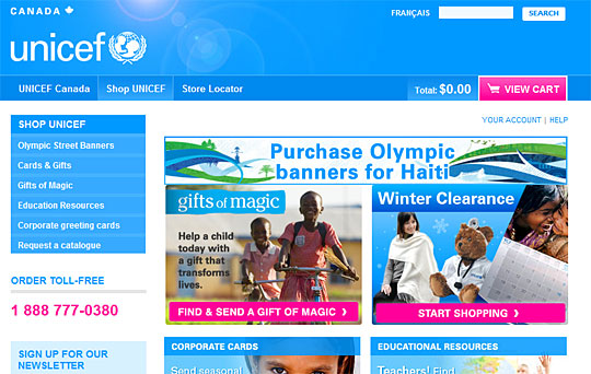 Shop UNICEF Canada
